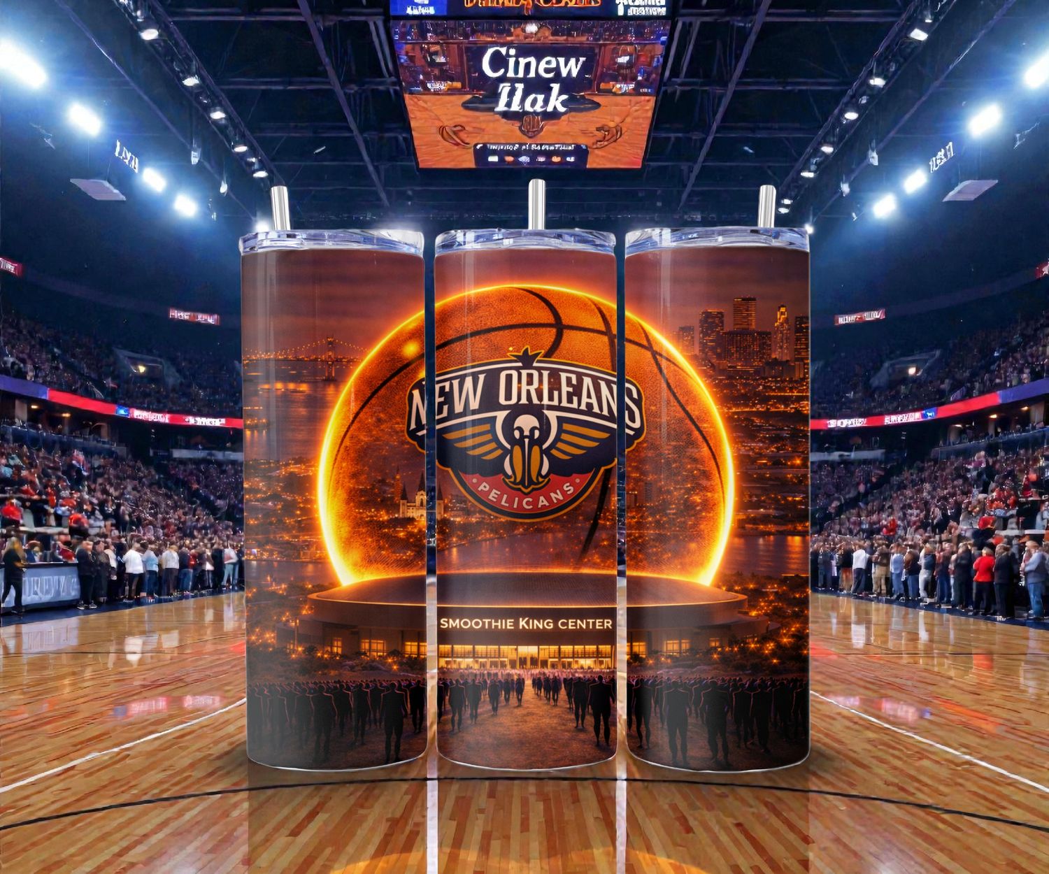 New Orleans Pelicans Stainless Steel 20 oz. Skinny Tumbler