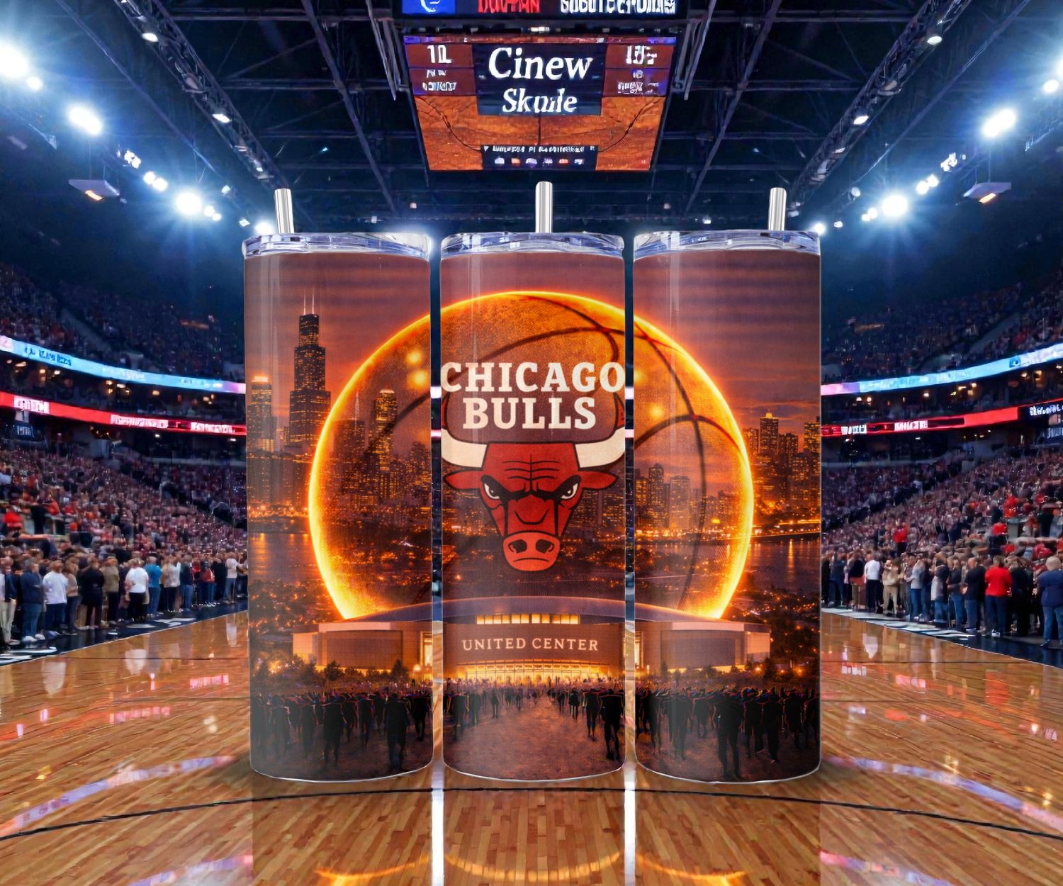 Chicago Bulls Stainless Steel 20 oz. Skinny Tumbler