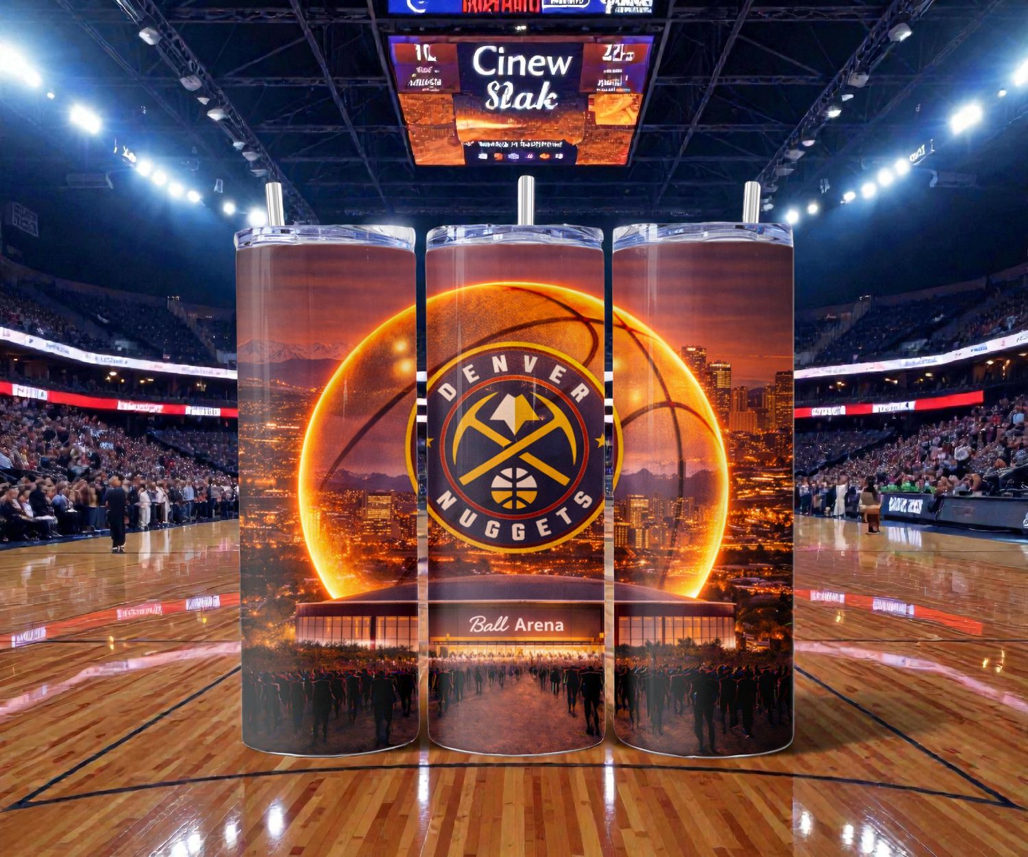 Denver Nuggets Stainless Steel 20 oz. Skinny Tumbler