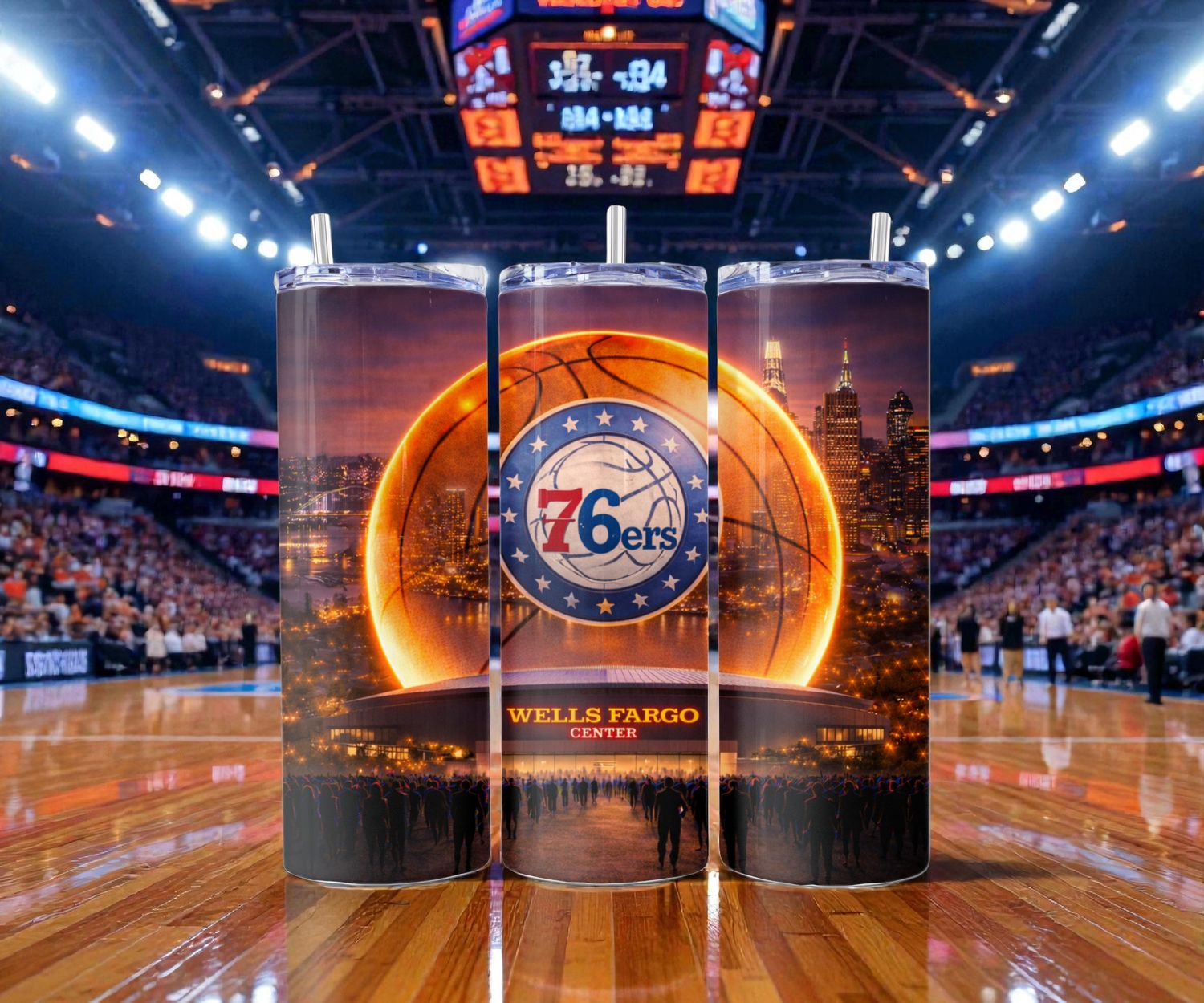 Philadelphia 76ers Stainless Steel 20 oz. Skinny Tumbler