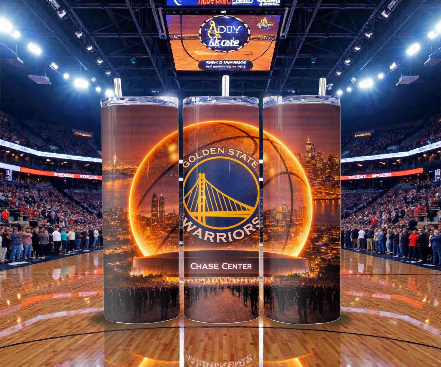 Golden State Warriors Stainless Steel 20 oz. Skinny Tumbler