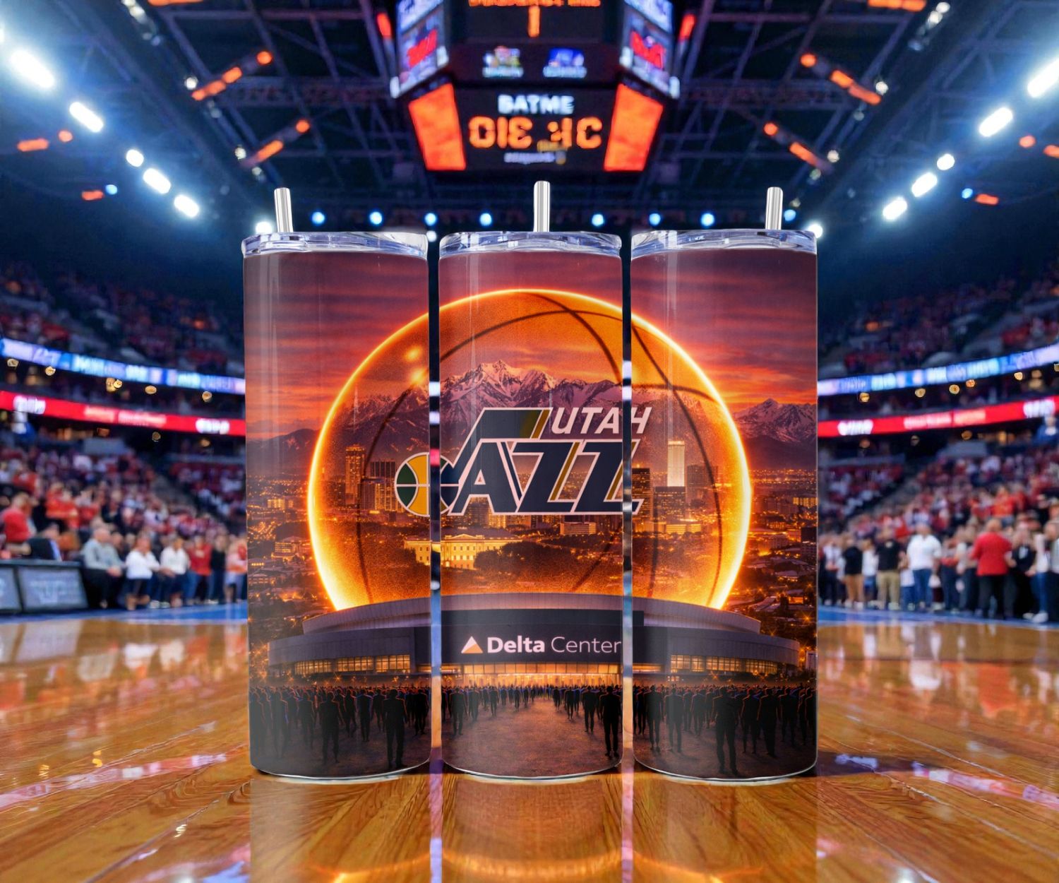 Utah Jazz Stainless Steel 20 oz. Skinny Tumbler