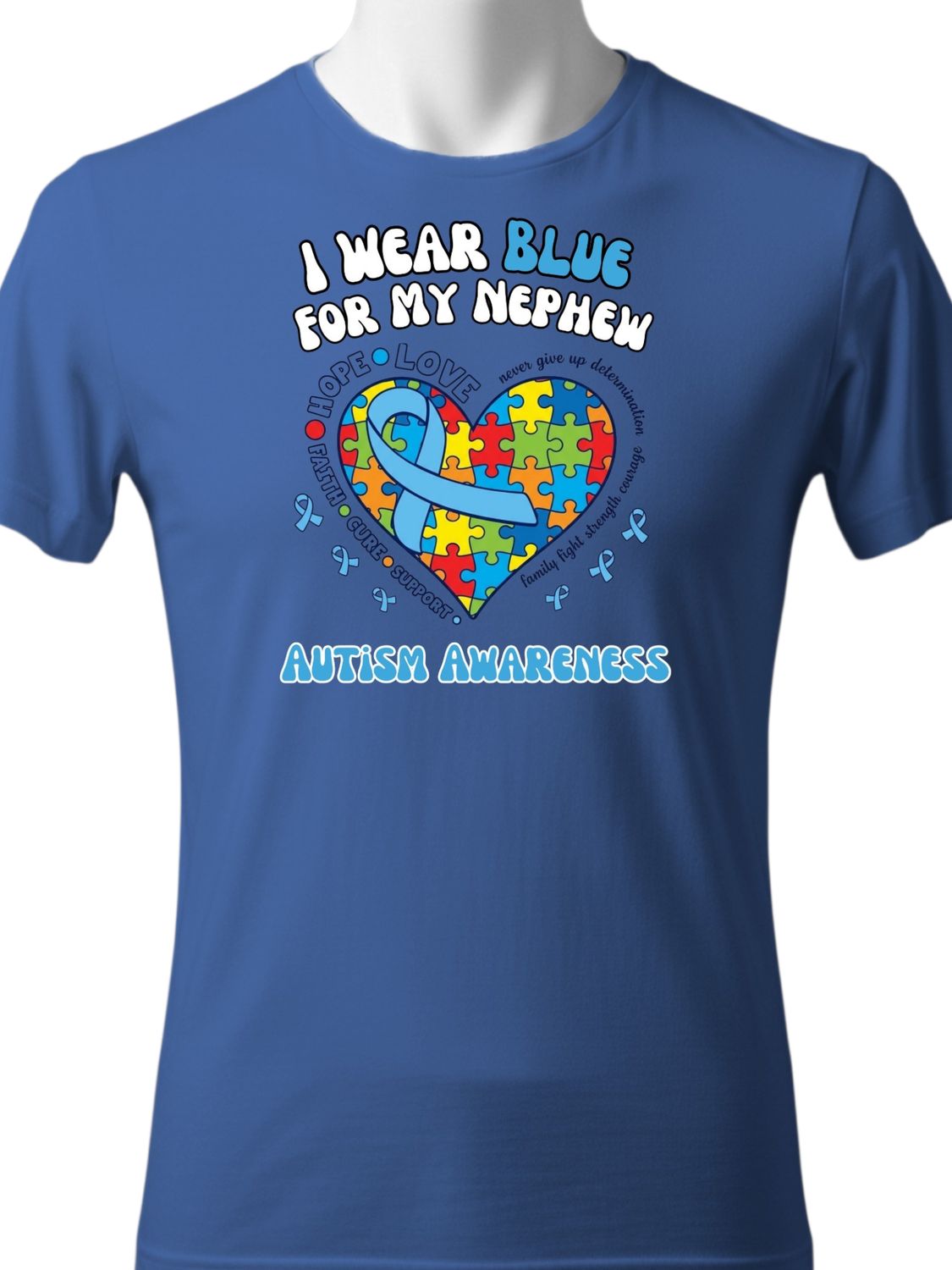 Autism - I Wear Blue For My Nephew