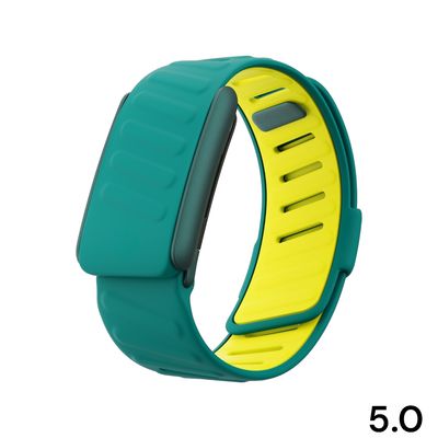 باند سيليكون أخضر مع اصفر 5.0