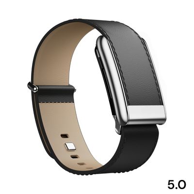 باند جلد إيطالي اسود مع تيتانيوم 5.0