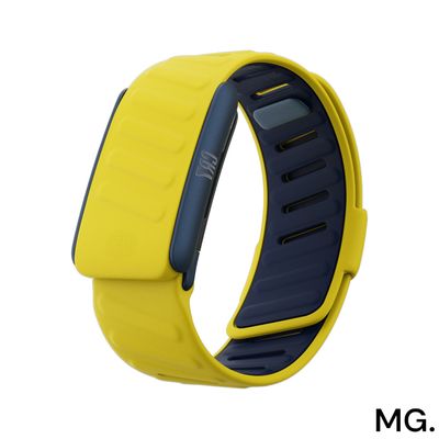 باند سيليكون اصفر مع كحلي ام جي