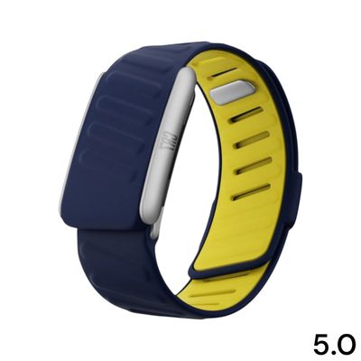 باند سيليكون كحلي مع اصفر 5.0