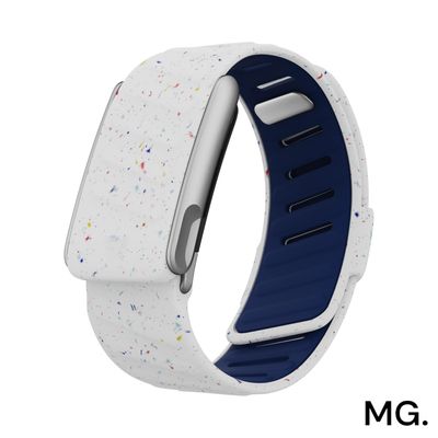 باند سيليكون ابيض مع نقط ام جي