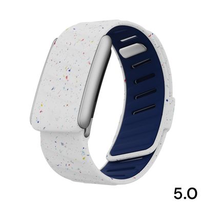 باند سيليكون ابيض مع نقط 5.0