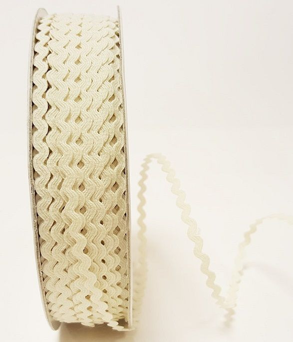 Ivory - Ric Rac - 5 mm - By Metre