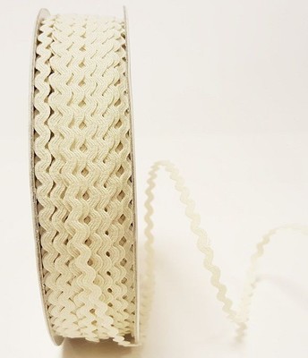 Ivory - Ric Rac - 5 mm - By Metre