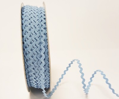Sky Blue - Ric Rac - 5 mm - By Metre