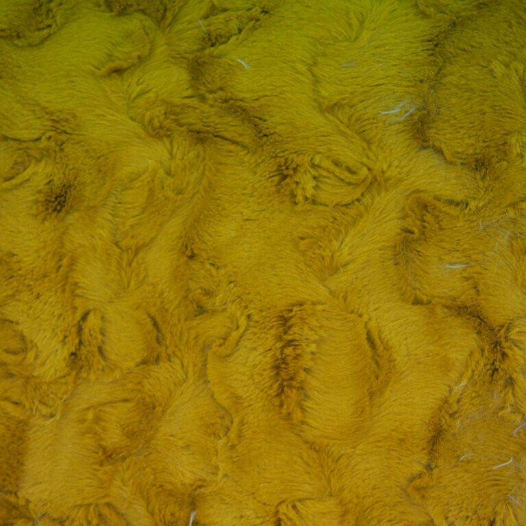 Faux Fur - Mustard Yellow - By Metre