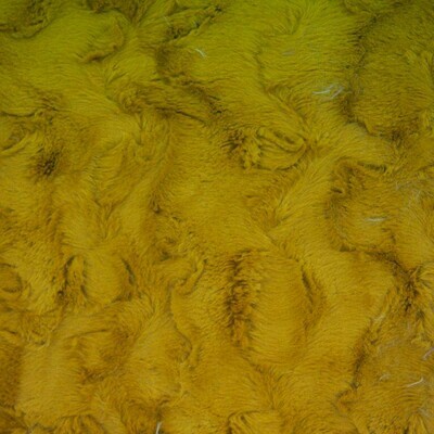 Faux Fur - Mustard Yellow - By Metre