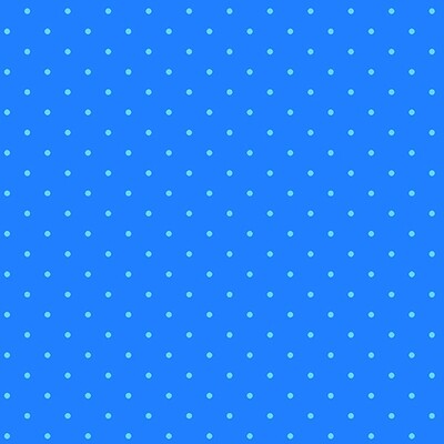 Electric Blue Spots - Cotton - REMNANT 140 CM X 110 CM