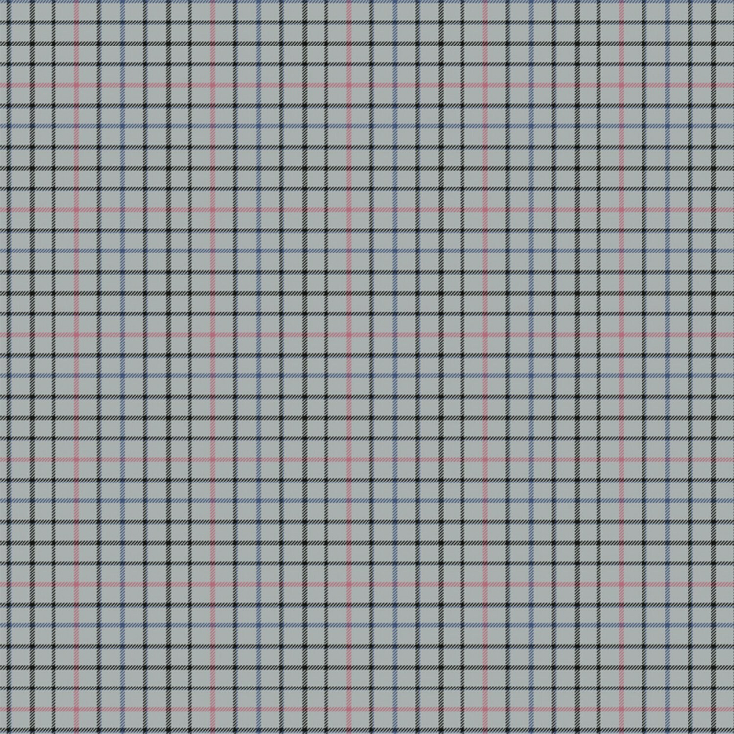 Grey Plaid - Cotton - By Metre