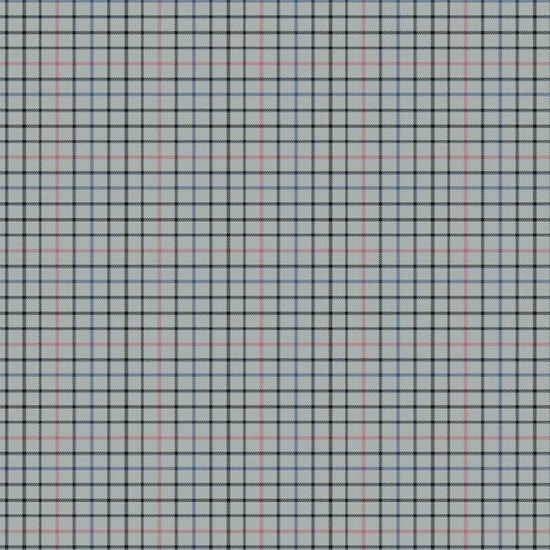 Grey Plaid - Cotton - By Metre