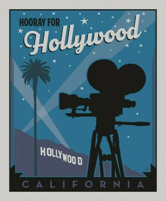 Hollywood - Cotton - 90 cm x 110 cm