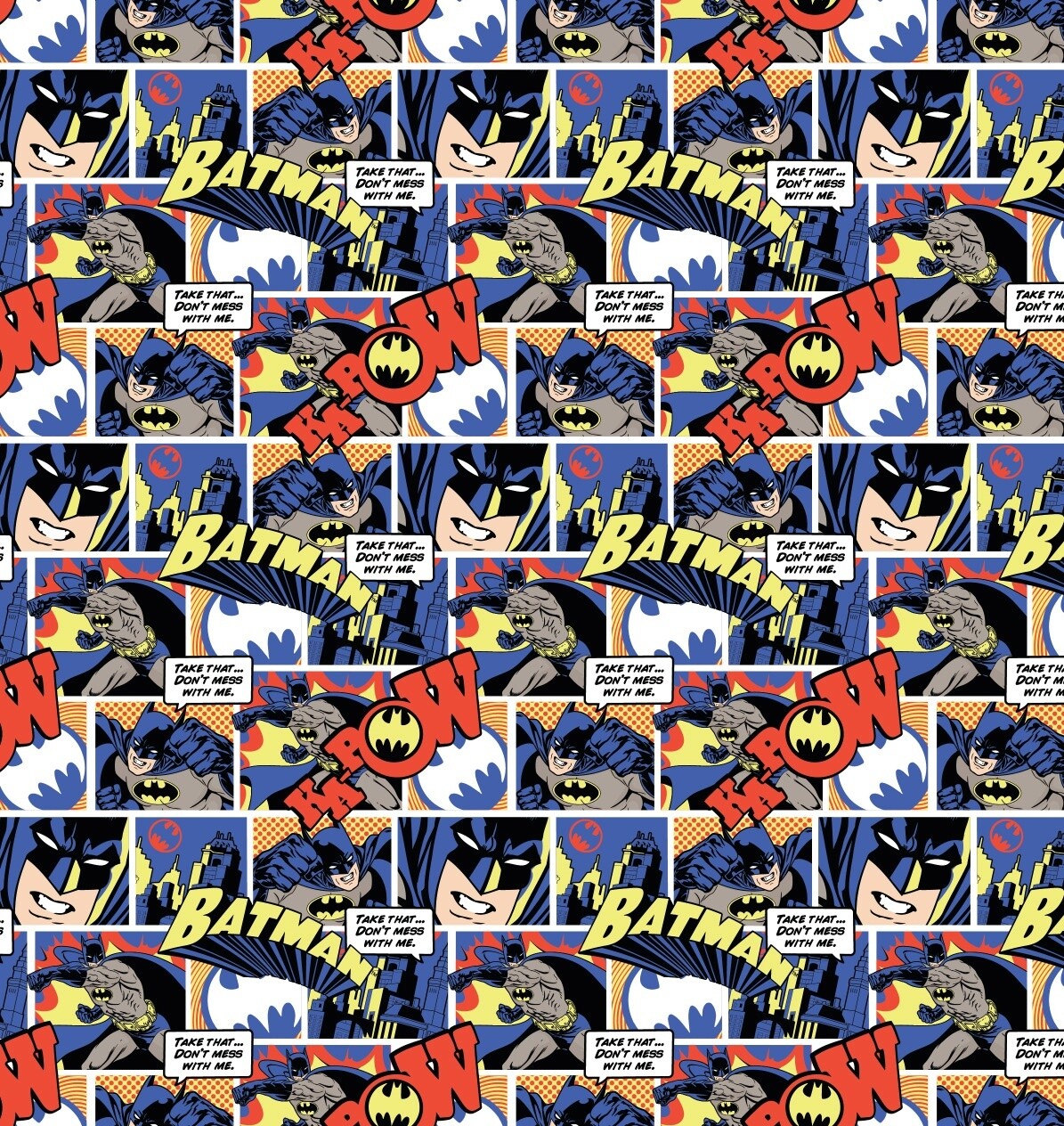 DC COMICS - Batman Comic - Cotton - By Metre