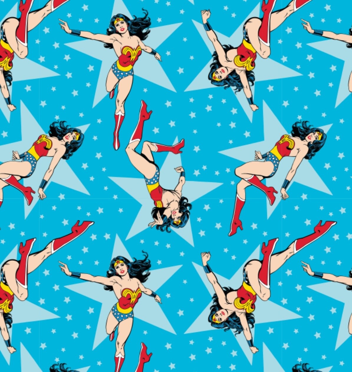 DC COMICS - Wonder Woman Blue - Cotton - By Mere