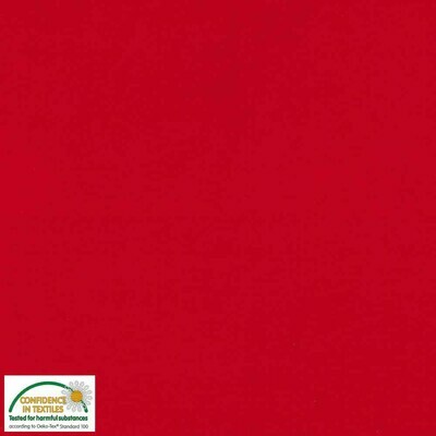Red Plain - Jersey Fabric - From 0.5 Metre