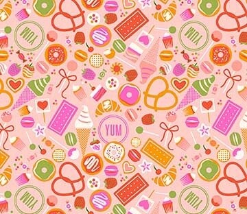 Sweets Pink - Cotton - From 0.5 Metre