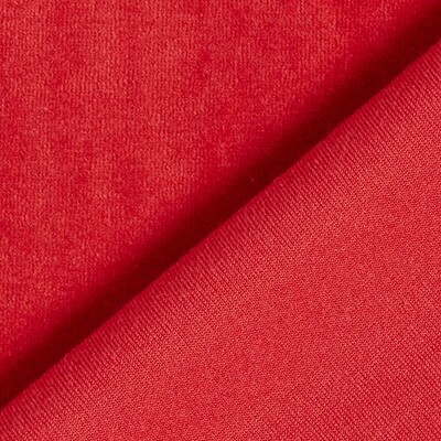 Red - Velour - REMNANT 160 CM X 150 CM