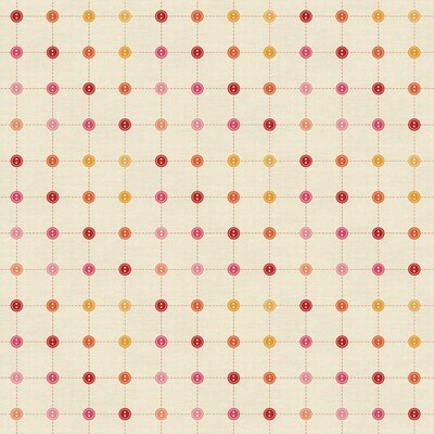 Buttons Red - Cotton - From 0.5 Metre