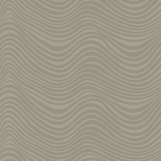 Waves Khaki - Stealth by Libs Elliott - Cotton - By Metre