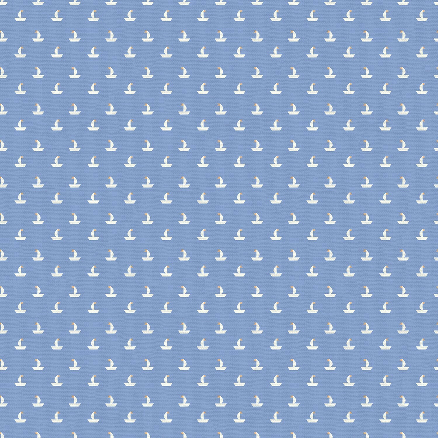 Sailing Boats Blue - Cotton - From 0.5 Metre