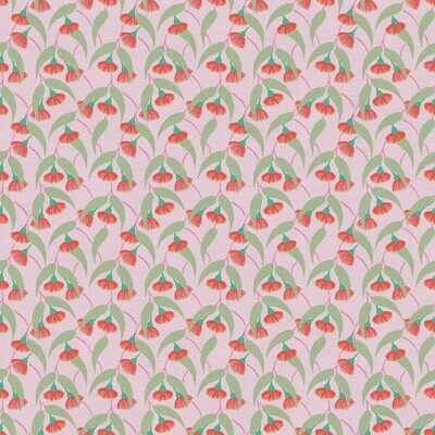Floral Eucalyptus Pink - Cotton - From 0.5 Metre