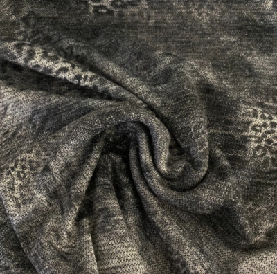 Grey Lurex Fabric - By Metre