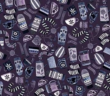 Winter Clothes Blue - Cotton - By Metre