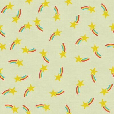 Shooting Stars Rainbows - Cotton - From 0.5 Metre