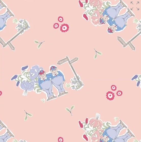Alice in Wonderland Tweedle - Cotton - By Metre