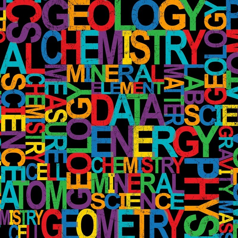 Science Words - Cotton - From 0.5 Metre