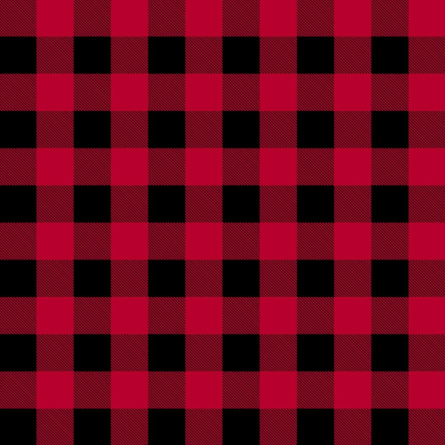 Red Plaid - Cotton - By Metre