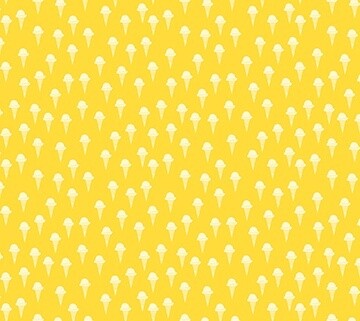 Ice Cream Yellow - Cotton - From 0.5 Metre