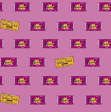 Charlie &amp; the Chocolate Factory Wonka Bar - Cotton - From Fat Quarter