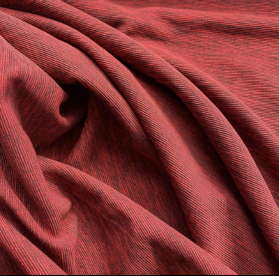 Red Marl - Jersey Ponte Roma Fabric - By Metre