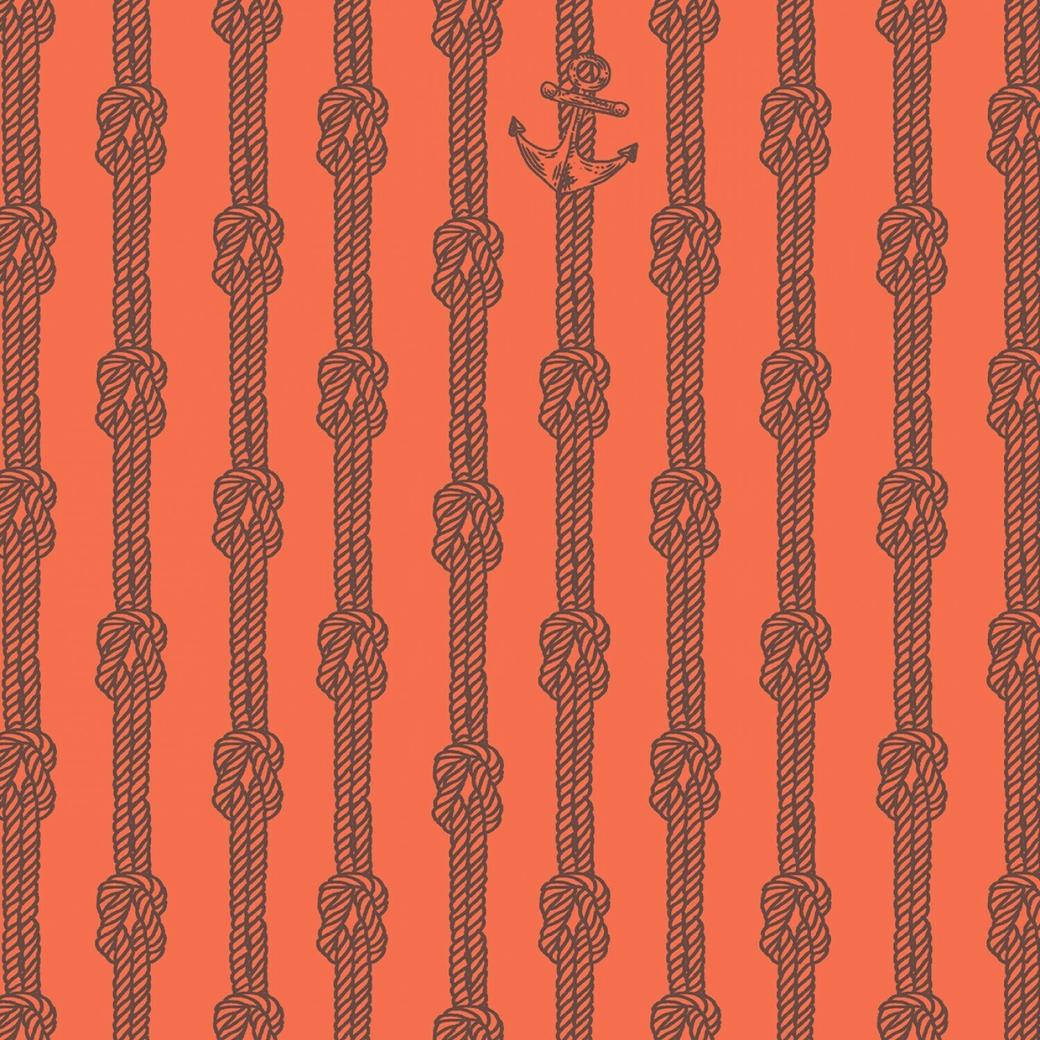 Anchors Red - Cotton - By Metre