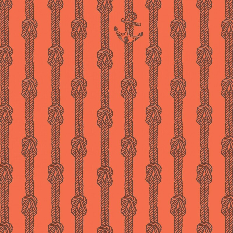 Anchors Red - Cotton - From 0.5 Metre