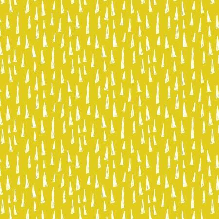 Dashes Yellow - Cotton - By Metre