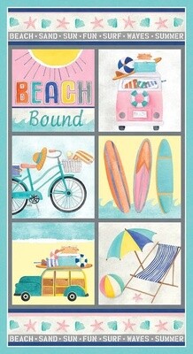 Beach Seaside - Cotton - Panel