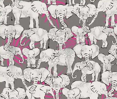 Elephants Grey - Cotton - Oeko-Tex Standard 100
- From 0.5 Metre