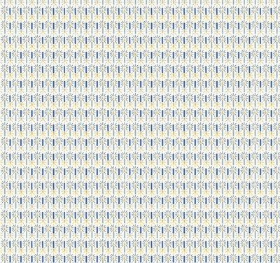 LIBERTY - Candles Blue - Merry &amp; Bright Collection - Cotton - REMNANT 200 CM X 110 CM