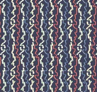 LIBERTY - Wrapping Ribbon Blue - Merry &amp; Bright Collection - Cotton - REMNANT 280 CM X 110 CM