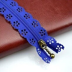 Decorative Zip - Royal Blue - 20cm