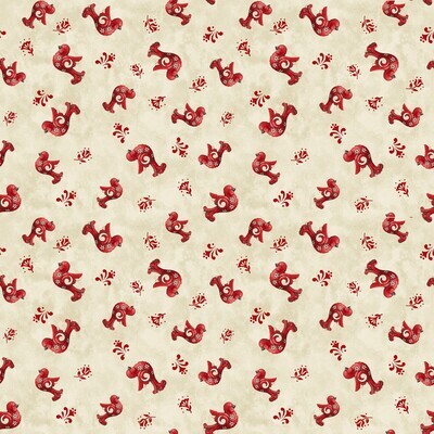 Scandi Birds Christmas by Jim Shore - Cotton - By Metre