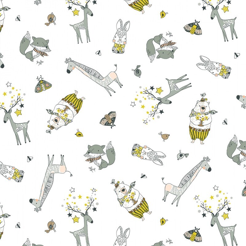 Nursery White - Cotton - By Metre